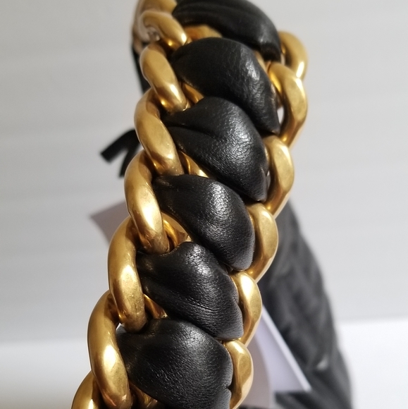 Balmain Mini Pillow Monogram Quilted Leather Hobo Bag Black - Picture 4 of 10